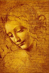 Cabeza de niña llamada La... de Leonardo da Vinci